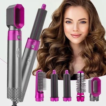 ScandenShop™ 5 in 1 Hair Dryer Hot Comb Set